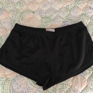 Black Soffe Mesh Running Shorts